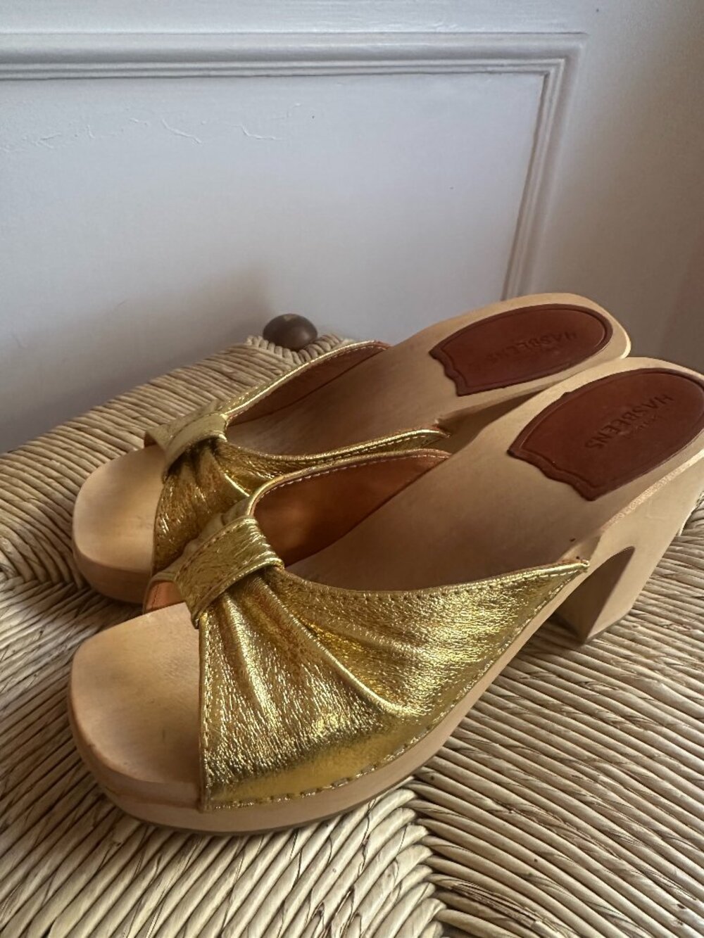 Swedish Hasbeens Shoes/ GOLD
